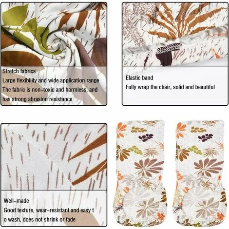 ZHUOXUAN Housse De Chaise 4 Pièces Housses Extensibles Housses De Chaise Pour Chaises De Salle à Manger Housses De Chaise De Salle à Manger élastiques Housses De Siège Housses De Chaise Pour Cuisine, Salle à Manger, Mariage 6 ZHUOXUAN Housse De Chaise 4 Pièces Housses Extensibles Housses De Chaise Pour Chaises De Salle à Manger Housses De Chaise De Salle à Manger élastiques Housses De Siège Housses De Chaise Pour Cuisine, Salle à Manger, Mariage – Image 4