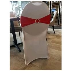 Mobilier D'intérieur 10 Morceaux Bandeau De Chaise élastique à Enfiler Avec Boucle, Pour Mariage, Nœud De Chaise En Lycra, Polyester Et élasthanne., Rouge LangRay -banc et tabouret Soldes Boutique 66991782 4