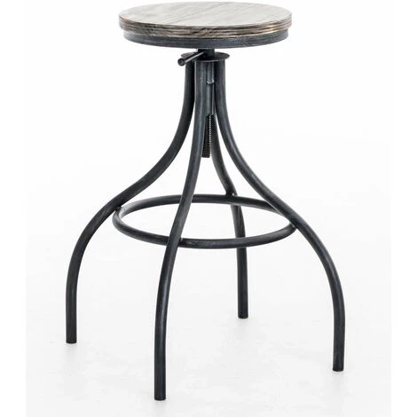 DéCOSHOP26 Set De 2 Tabourets De Bar En Métal Industriel Factory Hauteur Réglable - Or 4 DéCOSHOP26 Set De 2 Tabourets De Bar En Métal Industriel Factory Hauteur Réglable - Or – Image 2