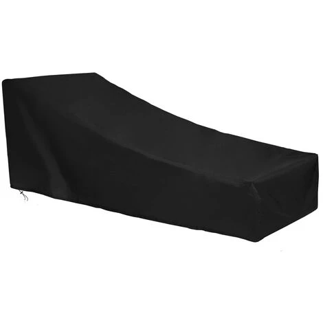 Fantablau 200*75*40*70cm 420D Housse De Chaise En Tissu Oxford Noir 3 Fantablau 200*75*40*70cm 420D Housse De Chaise En Tissu Oxford Noir