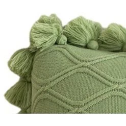 WIAN Avocat Vert 45*45 Cm Ondulé Frange Tricoté Oreiller Voiture Canapé Chaise Coussin Maison Doux Accessoires -banc et tabouret Soldes Boutique 67314789 5