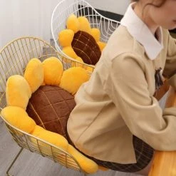 WIAN Tournesol 50 Cm Oreiller Fleur Bureau Siège Coussin Dortoir Chaise Arrière Baie Vitrée Tatami Mat -banc et tabouret Soldes Boutique 67314936 3