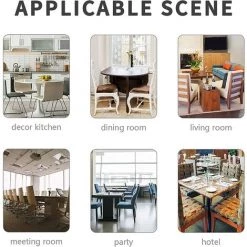 GGNRALNY Housse De Chaise De Salle à Manger Lot De 2, Housses De Protection De Chaise Imprimées Patchwork Stretch Amovibles Élastiques Universelles Pour La Maison, Hôtel (Coutures à Carreaux, 2 Pièces) -banc et tabouret Soldes Boutique 67354485 4