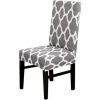 AOUGO Ensemble De Housses De Chaise De Salle à Manger Stretch Spandex Housses De Chaise De Salle à Manger Courtes Amovibles Lavables Décoratives Housses De Siège Pour Salle à Manger Maison Mariage Banquet Fête Hôtel Décor (Gris + Blanc, Lot De 2) 2 AOUGO Ensemble De Housses De Chaise De Salle à Manger Stretch Spandex Housses De Chaise De Salle à Manger Courtes Amovibles Lavables Décoratives Housses De Siège Pour Salle à Manger Maison Mariage Banquet Fête Hôtel Décor (Gris + Blanc, Lot De 2) -banc et tabouret Soldes Boutique 67370576 1