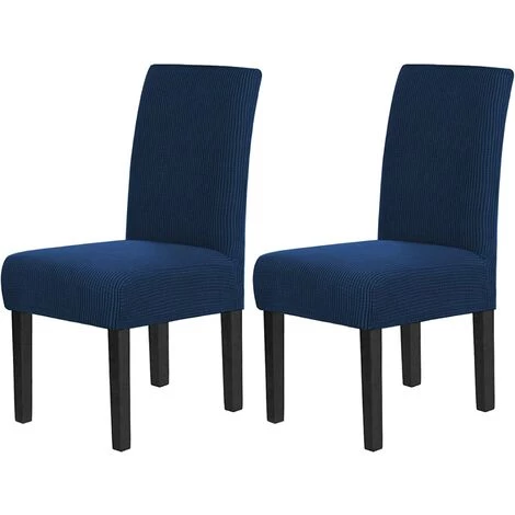 AOUGO Housses De Chaise Pour Salle à Manger Housses De Chaise De Salle à Manger Extensibles Coussins De Chaise Pour Chaises De Salle à Manger Super Fit Protecteur De Chaise De Salle à Manger Housses De Chaise Amovibles Et Lavables Lot De 2, Bleu Marine 3 AOUGO Housses De Chaise Pour Salle à Manger Housses De Chaise De Salle à Manger Extensibles Coussins De Chaise Pour Chaises De Salle à Manger Super Fit Protecteur De Chaise De Salle à Manger Housses De Chaise Amovibles Et Lavables Lot De 2, Bleu Marine