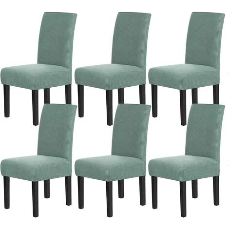 AOUGO Housses De Chaise Pour Salle à Manger Housses De Chaise De Salle à Manger Extensibles Coussins De Chaise Pour Chaises De Salle à Manger Super Fit Protecteur De Chaise De Salle à Manger Housses De Chaise Amovibles Et Lavables Lot De 6, Sauge 3 AOUGO Housses De Chaise Pour Salle à Manger Housses De Chaise De Salle à Manger Extensibles Coussins De Chaise Pour Chaises De Salle à Manger Super Fit Protecteur De Chaise De Salle à Manger Housses De Chaise Amovibles Et Lavables Lot De 6, Sauge