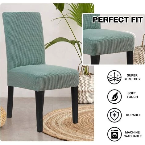 AOUGO Housses De Chaise Pour Salle à Manger Housses De Chaise De Salle à Manger Extensibles Coussins De Chaise Pour Chaises De Salle à Manger Super Fit Protecteur De Chaise De Salle à Manger Housses De Chaise Amovibles Et Lavables Lot De 6, Sauge 5 AOUGO Housses De Chaise Pour Salle à Manger Housses De Chaise De Salle à Manger Extensibles Coussins De Chaise Pour Chaises De Salle à Manger Super Fit Protecteur De Chaise De Salle à Manger Housses De Chaise Amovibles Et Lavables Lot De 6, Sauge – Image 3