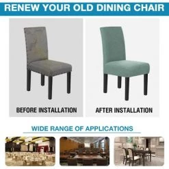 AOUGO Housses De Chaise Pour Salle à Manger Housses De Chaise De Salle à Manger Extensibles Coussins De Chaise Pour Chaises De Salle à Manger Super Fit Protecteur De Chaise De Salle à Manger Housses De Chaise Amovibles Et Lavables Lot De 6, Sauge 11 AOUGO Housses De Chaise Pour Salle à Manger Housses De Chaise De Salle à Manger Extensibles Coussins De Chaise Pour Chaises De Salle à Manger Super Fit Protecteur De Chaise De Salle à Manger Housses De Chaise Amovibles Et Lavables Lot De 6, Sauge -banc et tabouret Soldes Boutique 67371132 5