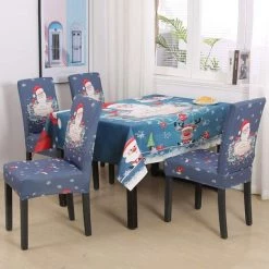 AOUGO Housses De Chaise De Salle à Manger De Noël Housses De Chaise De Salle à Manger Courtes En Spandex Extensible Housses De Protection De Chaise Décoratives Amovibles Et Lavables Pour Salle à Manger, Banquet, Fête, Hôtel (Père Noël, Paquet De 4) 9 AOUGO Housses De Chaise De Salle à Manger De Noël Housses De Chaise De Salle à Manger Courtes En Spandex Extensible Housses De Protection De Chaise Décoratives Amovibles Et Lavables Pour Salle à Manger, Banquet, Fête, Hôtel (Père Noël, Paquet De 4) -banc et tabouret Soldes Boutique 67371145 3