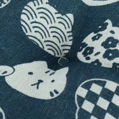 TANèTUE Coussin De Chaise Rond En Coton 40x40cm Coussin Plus épais Tapis De Siège De Bureau Chat Bleu -banc et tabouret Soldes Boutique 67428359 3