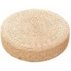 TANèTUE Coussin Rond En Herbe Tissée - Coussin De Chaise Tatami - Coussin De Yoga - 40 X 9,9 Cm