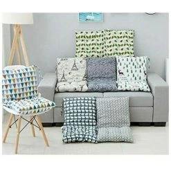TANèTUE Lot De 1 Coussin De Chaise Avec Dossier Coussins De Siège De Chaise Salle à Manger - Pas De Chaise 40cm*40cm -banc et tabouret Soldes Boutique 67429026 5