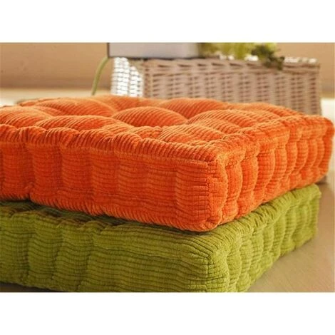 Galette De Chaise -Coussin De Chaise Fauteuil Siège Canapé Coussin D'Assise Pour Intérieur Et Extérieur, Carré, Différents Coloris, Rembourrage épais ,38 * 38cm (Orange Vibrante) -GALOZZOIT 5 Galette De Chaise -Coussin De Chaise Fauteuil Siège Canapé Coussin D'Assise Pour Intérieur Et Extérieur, Carré, Différents Coloris, Rembourrage épais ,38 * 38cm (Orange Vibrante) -GALOZZOIT – Image 3