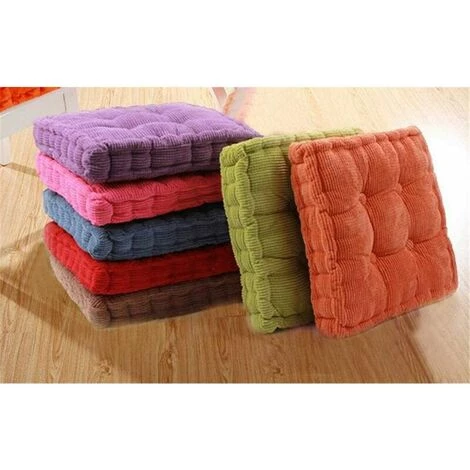 Galette De Chaise -Coussin De Chaise Fauteuil Siège Canapé Coussin D'Assise Pour Intérieur Et Extérieur, Carré, Différents Coloris, Rembourrage épais ,38 * 38cm (Orange Vibrante) -GALOZZOIT 7 Galette De Chaise -Coussin De Chaise Fauteuil Siège Canapé Coussin D'Assise Pour Intérieur Et Extérieur, Carré, Différents Coloris, Rembourrage épais ,38 * 38cm (Orange Vibrante) -GALOZZOIT – Image 5