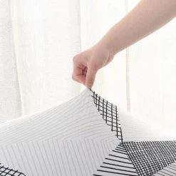 ENLENK 6 Pièces Housses De Chaise De Salle à Manger Couverture De Chaise Extensible Amovible Lavable élastique Pour Un Ajustement Universel -banc et tabouret Soldes Boutique 67476533 3