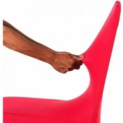 Cisea Housse De Chaise Mariage Moderne En élasthanne Housse De Chaise, Couverture De Chaise Pour Salle à Manger Slipcover Bouquet, Décoration, Hôtel, Restaurant, Anniversaire, 1 Pc，rouge，Fonepro -banc et tabouret Soldes Boutique 67564131 2