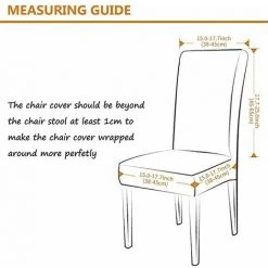 ENLENK Housse De Chaise Extensible Lot De 4, Couverture Protecteur De Chaise Salle A Manger Universel Amovible Lavable Moderne Durable Pour Maison Hotel Restaurant Fete Banquet Cuisine Decoration -banc et tabouret Soldes Boutique 67581094 5