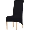 ENLENK Grande Housse De Chaise De Salle à Manger Jacquard Extensible(Noir,2 Pièces) -banc et tabouret Soldes Boutique 67581984 1