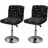 ECHOO Housse De Tabouret De Bar Extensible, 2PCS Housse De Chaise Haute Imprimée Pour Bar Couvre De Chaise De Salle à Manger Haute, Protecteur De Siège De Chaise De Salle à Manger -banc et tabouret Soldes Boutique 67594685 1