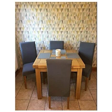 ECHOO Housse De Chaise Extensible Housses De Chaise Haut Dossier Elastiques Housse De Protection Pour Salle à Manger H?tel (Gris, 6pièces) 5 ECHOO Housse De Chaise Extensible Housses De Chaise Haut Dossier Elastiques Housse De Protection Pour Salle à Manger H?tel (Gris, 6pièces) – Image 3