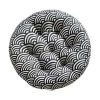 ENLENK Coussin De Siège Rond Coussin Tatami, Galette De Chaise Coussin De Chaise Épais, 100% Coton Et Lin - Confortables - Coussins épais Et Respirants 40 * 40 * 6cm，Noir -banc et tabouret Soldes Boutique 67678874 1