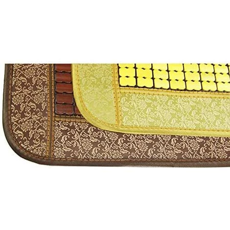 ENLENK Coussin D'Assise Rembourré Vin Rouge Galette De Siège Coussin De Chaise, Galette De Chaise, Bambou + Coton 45x45 Cm,Yellow 5 ENLENK Coussin D'Assise Rembourré Vin Rouge Galette De Siège Coussin De Chaise, Galette De Chaise, Bambou + Coton 45x45 Cm,Yellow – Image 3