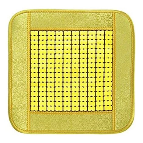 ENLENK Coussin D'Assise Rembourré Vin Rouge Galette De Siège Coussin De Chaise, Galette De Chaise, Bambou + Coton 45x45 Cm,Yellow 6 ENLENK Coussin D'Assise Rembourré Vin Rouge Galette De Siège Coussin De Chaise, Galette De Chaise, Bambou + Coton 45x45 Cm,Yellow – Image 4