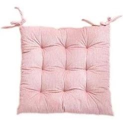 ENLENK Galette De Chaise Coussins De Chaise, Coussin épais En Velours Côtelé, Coussin Chaise Jardin Doux Confortable Respirant Épaisé 40 X 40 Cm，Rosado -banc et tabouret Soldes Boutique 67681155 3