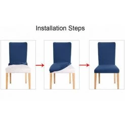 ENLENK Housses De Chaise De Salle à Manger Extensibles Lot De 6 Housses De Chaise De Salle à Manger à Rayures Vertes Et Dorées Housses De Siège De Chaise De Salle à Manger Amovibles Et Lavables En Spandex Doux Pour La Décoration De Chaise De Fête De Banquet De M -banc et tabouret Soldes Boutique 67683735 4