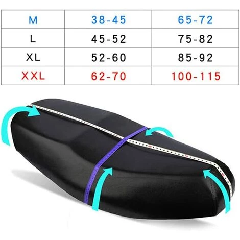 ENLENK Housses De Siège Pour Moto,Housses De Siège De Moto Universelles En Tissu Oxford Étanche Protection Solaire Extérieure Housse De Siège De Moto Protection De Siège Élastique,Noir XL 6 ENLENK Housses De Siège Pour Moto,Housses De Siège De Moto Universelles En Tissu Oxford Étanche Protection Solaire Extérieure Housse De Siège De Moto Protection De Siège Élastique,Noir XL – Image 4