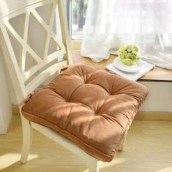 BDD Coussin De Chaise En Velours Côtelé D'extérieur épaissi, Décoration Intérieure, Coussin De Chaise De Salle à Manger D'intérieur, Kaki 1 Pièce