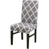 AOUGO Ensemble De Housses De Chaise De Salle à Manger Stretch Spandex Housses De Chaise De Salle à Manger Courtes Amovibles Lavables Décoratives Housses De Siège Pour Salle à Manger Maison Mariage Banquet Fête Hôtel Décor (Gris + Blanc, Lot De 2) 2 AOUGO Ensemble De Housses De Chaise De Salle à Manger Stretch Spandex Housses De Chaise De Salle à Manger Courtes Amovibles Lavables Décoratives Housses De Siège Pour Salle à Manger Maison Mariage Banquet Fête Hôtel Décor (Gris + Blanc, Lot De 2) -banc et tabouret Soldes Boutique 67704056 1