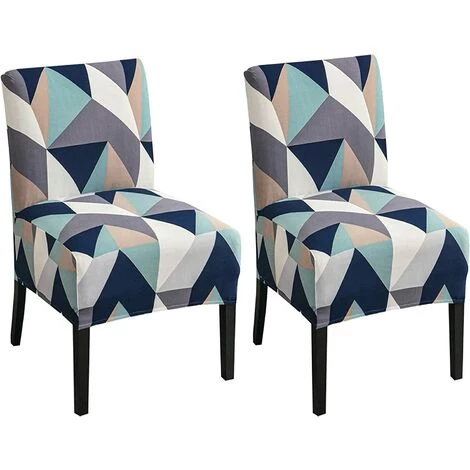 AOUGO 2 Pièces Housse De Chaise Sans Accoudoirs Imprimée Housse De Chaise D'appoint Sans Accoudoirs Amovible Housse De Chaise D'appoint Amovible Pour Salon, Salle à Manger, Chaise D'appoint Sans Accoudoirs,07 3 AOUGO 2 Pièces Housse De Chaise Sans Accoudoirs Imprimée Housse De Chaise D'appoint Sans Accoudoirs Amovible Housse De Chaise D'appoint Amovible Pour Salon, Salle à Manger, Chaise D'appoint Sans Accoudoirs,07
