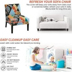 AOUGO 2 Pièces Housse De Chaise Sans Bras Imprimée Housse De Chaise D'appoint Sans Bras Housse De Chaise D'appoint Amovible Pour Salon Salle à Manger Hôtel Chaise D'appoint Sans Bras,10 10 AOUGO 2 Pièces Housse De Chaise Sans Bras Imprimée Housse De Chaise D'appoint Sans Bras Housse De Chaise D'appoint Amovible Pour Salon Salle à Manger Hôtel Chaise D'appoint Sans Bras,10 -banc et tabouret Soldes Boutique 67704506 4