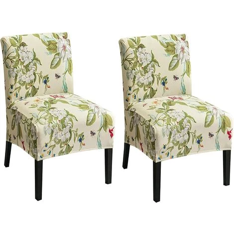 AOUGO 2 Pièces Housse De Chaise Sans Accoudoirs Imprimée Housse De Chaise D'appoint Sans Accoudoirs Amovible Housse De Chaise D'appoint Amovible Pour Salon, Salle à Manger, Chaise D'appoint Sans Accoudoirs D'hôtel,16 3 AOUGO 2 Pièces Housse De Chaise Sans Accoudoirs Imprimée Housse De Chaise D'appoint Sans Accoudoirs Amovible Housse De Chaise D'appoint Amovible Pour Salon, Salle à Manger, Chaise D'appoint Sans Accoudoirs D'hôtel,16
