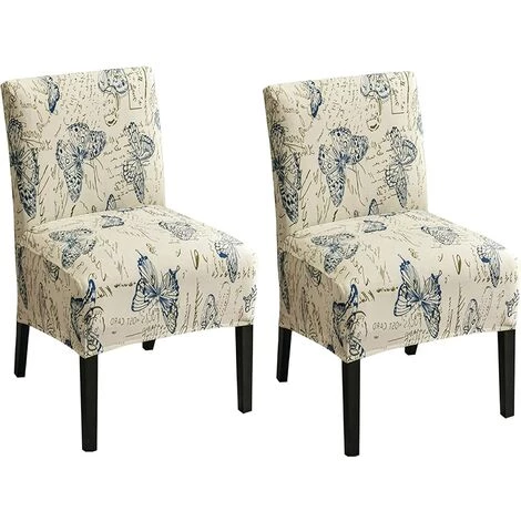 AOUGO 2 Pièces Housse De Chaise Sans Bras Imprimée Housse De Chaise D'appoint Sans Bras Housse De Chaise D'appoint Amovible Pour Salon Salle à Manger Hôtel Chaise D'appoint Sans Bras,04 3 AOUGO 2 Pièces Housse De Chaise Sans Bras Imprimée Housse De Chaise D'appoint Sans Bras Housse De Chaise D'appoint Amovible Pour Salon Salle à Manger Hôtel Chaise D'appoint Sans Bras,04