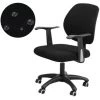 CSPARKV Grain De Maïs étanche Universel Couleur Unie élastique Bureau Fendu Chaise Couverture Ordinateur Chaise Pivotante Chaise Couverture Noir Maïs Grain Fendu Taille Générale