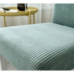 CSPARKV Housse De Chaise Une Pièce En Velours Polaire épaissi élastique Hôtel Restaurant Restaurant Housse De Chaise Anti-salissure Housse De Tabouret Vert Dos Bas S [35-45cm] + Régulier M [45-55cm] 2 à Vendre -banc et tabouret Soldes Boutique 67716154 2