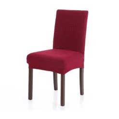 SUPERSELLER Mobilier D'intérieur Housse De Siège De Salle à Manger Amovible Lavable En Tricot épais Housse De Siège En Polyester Spandex Pour La Cérémonie De Salle à Manger D'hôtel De Fête De Mariage - Bourgogne -banc et tabouret Soldes Boutique 67872224 5