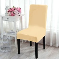 SUPERSELLER Mobilier D'intérieur Universel Amovible Lavable Élastique Tissu Stretch Housse De Chaise Housse 21 Couleurs Disponibles Maison Salle À Manger Hôtel De Mariage Banquet Décorations De Fête - 5 -banc et tabouret Soldes Boutique 67873540 4