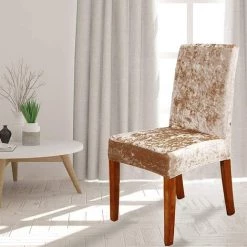 ECHOO Lot De 6 Housses De Chaise De Salle à Manger En Velours écrasé, Extensibles, Amovibles Et Lavables, Housses De Chaise De Salle à Manger Super Douces Pour Housses De Siège Pour Fête De Mariage, Salle à Manger, Décoration D'intérieur (6 Pièces, Champagne) 11 ECHOO Lot De 6 Housses De Chaise De Salle à Manger En Velours écrasé, Extensibles, Amovibles Et Lavables, Housses De Chaise De Salle à Manger Super Douces Pour Housses De Siège Pour Fête De Mariage, Salle à Manger, Décoration D'intérieur (6 Pièces, Champagne) -banc et tabouret Soldes Boutique 67883808 5