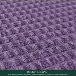 ECHOO Housse De Chaise De Salle à Manger Extensible Universelle Avec Jupe, Protecteur De Meubles Amovible Lavable Pour Accueil Cérémonie Banquet Fête De Mariage (4 Pièces, Lavande) -banc et tabouret Soldes Boutique 67883830 4