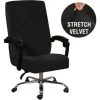 CSPARKV Housse De Chaise De Bureau élastique En Velours Housse De Chaise D'ordinateur Housse D'accoudoir Minimaliste Moderne Noir (sans Housse D'accoudoir) 2 CSPARKV Housse De Chaise De Bureau élastique En Velours Housse De Chaise D'ordinateur Housse D'accoudoir Minimaliste Moderne Noir (sans Housse D'accoudoir) -banc et tabouret Soldes Boutique 67895657 1