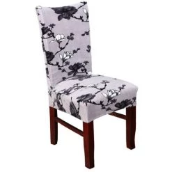 CSPARKV Housse De Chaise En Velours Fox Housse De Chaise D'accueil Housse De Chaise D'hôtel Housse De Chaise élastique One Piece Housse De Chaise Universelle Misty Rain Jiangnan Style Housse De Chaise Universelle -banc et tabouret Soldes Boutique 67895691 2