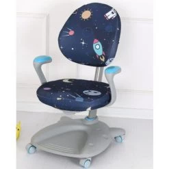 CSPARKV Couverture De Chaise Pivotante D'apprentissage Pour Enfants épaississement élastique Animation Couverture De Chaise D'ordinateur Fendue Couverture De Chaise D'écriture De Dessin Animé Couverture De Chaise Pour Enfants épaississement De Voyage Dans L'espac -banc et tabouret Soldes Boutique 67895720 5