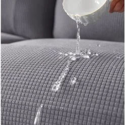 CSPARKV Couverture élastique De Chaise De Salle à Manger D'hôtel à La Maison Couverture Imperméable De Chaise De Flanelle De Noyau De Maïs Poudre De Racine De Lotus Dos Moyen -banc et tabouret Soldes Boutique 67895727 4