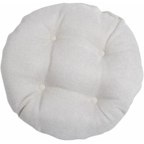 ENLENK Rond Coussin De Chaise Galette De Chaise Pour Maison Bureau Jardin Coussin Decoratif Pour Terrasse Tatami Siège Intérieur Extérieur, Beige 40 * 40cm 3 ENLENK Rond Coussin De Chaise Galette De Chaise Pour Maison Bureau Jardin Coussin Decoratif Pour Terrasse Tatami Siège Intérieur Extérieur, Beige 40 * 40cm