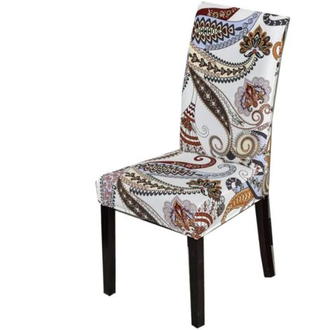 CSPARKV Housse De Chaise Nouvelle Housse De Chaise élastique Maison Couverture De Chaise De Noël Siamois Rouleau Feuille Motif Taille Universelle 3 CSPARKV Housse De Chaise Nouvelle Housse De Chaise élastique Maison Couverture De Chaise De Noël Siamois Rouleau Feuille Motif Taille Universelle