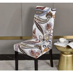 CSPARKV Housse De Chaise Nouvelle Housse De Chaise élastique Maison Couverture De Chaise De Noël Siamois Rouleau Feuille Motif Taille Universelle 9 CSPARKV Housse De Chaise Nouvelle Housse De Chaise élastique Maison Couverture De Chaise De Noël Siamois Rouleau Feuille Motif Taille Universelle -banc et tabouret Soldes Boutique 67957493 3