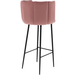 RENDEZ VOUS DéCO Chaise De Bar Rosy En Velours Rose 75 Cm (lot De 2) - Rose 11 RENDEZ VOUS DéCO Chaise De Bar Rosy En Velours Rose 75 Cm (lot De 2) - Rose -banc et tabouret Soldes Boutique 67961406 5